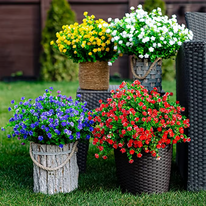 Flores Artificiais para Exteriores (COMPRE 1 LEVE 3)