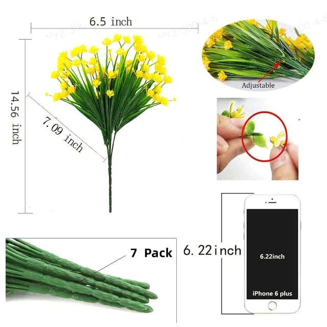 Flores Artificiais para Exteriores (COMPRE 1 LEVE 3)