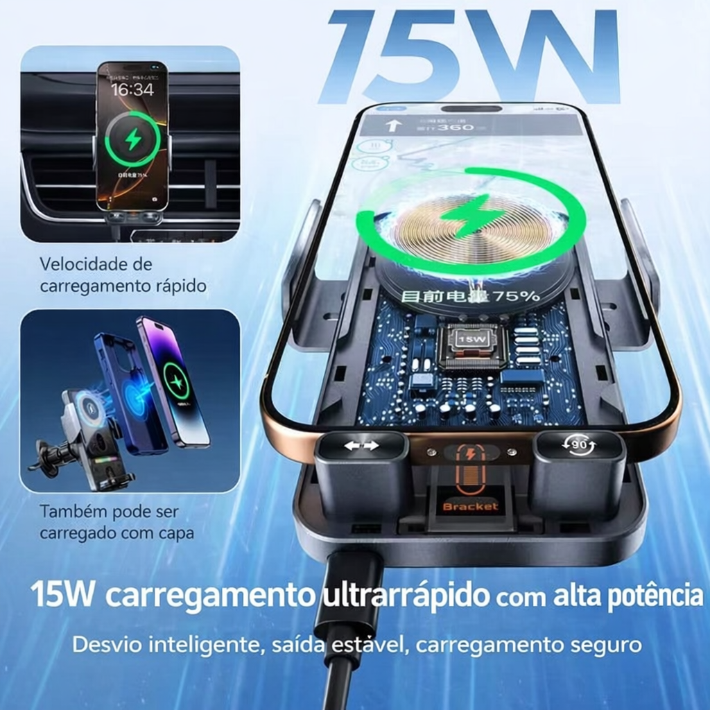 Suporte Veicular Charger Pro – TrendProdutos