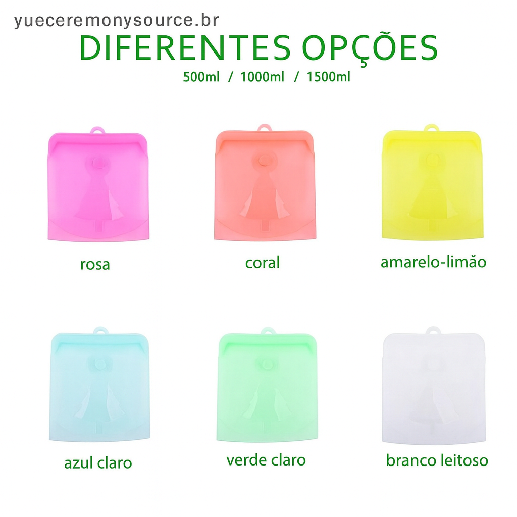 TrendFresh™ – Bolsa Hermética de Silicone Reutilizável