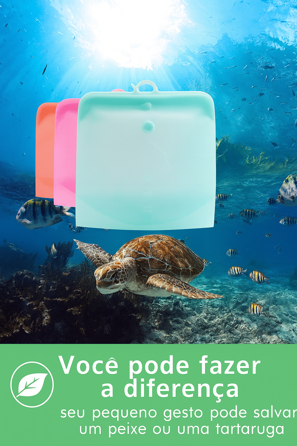 TrendFresh™ – Bolsa Hermética de Silicone Reutilizável