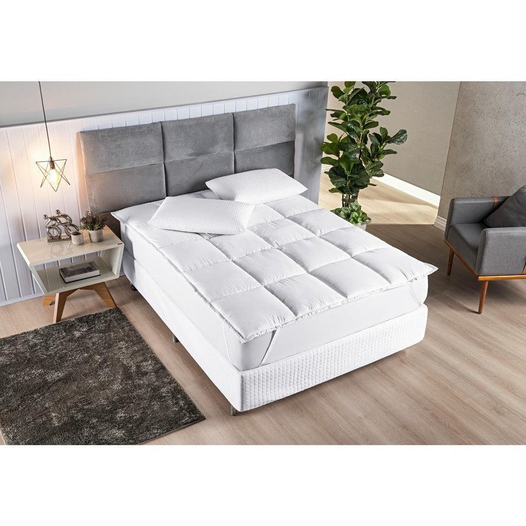 Pillow Top Ultra Confort™ -Proteção Elegante e Toque Aveludado.