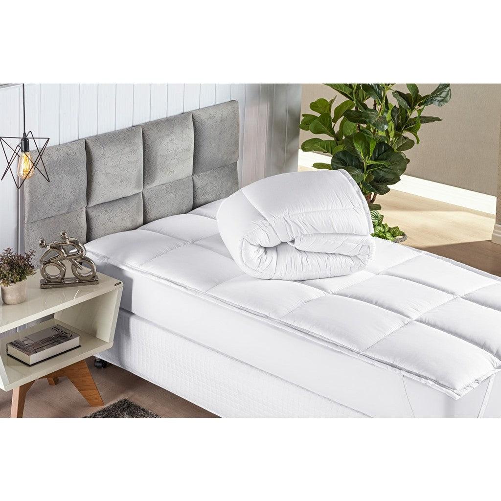 Pillow Top Ultra Confort™ -Proteção Elegante e Toque Aveludado.